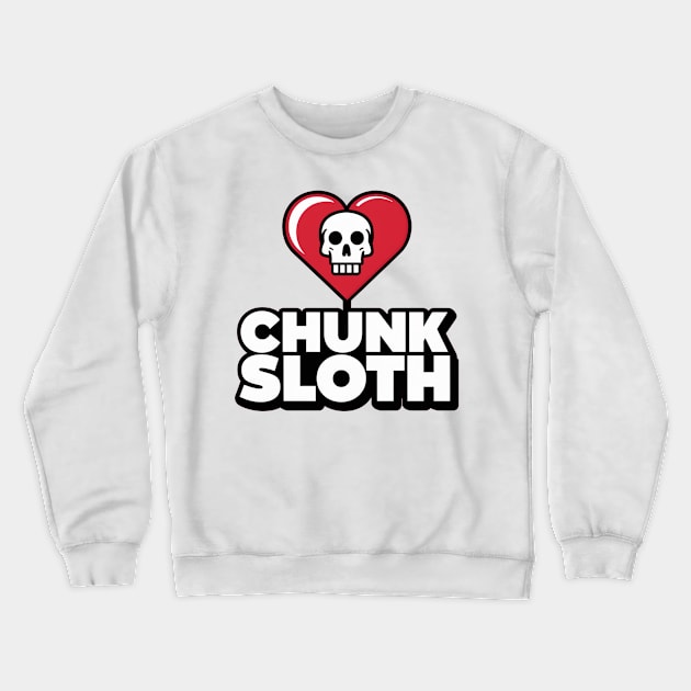 Sloth Loves Chunk Crewneck Sweatshirt by Moulezitouna